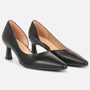 Naturalizer Women's 9.5M Black Leather Dalary Pump Slip On Pointed Toe BR26-13